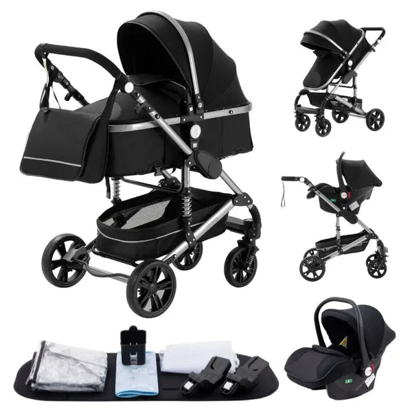 Varnox Kinderwagen 3 in 1 - Kinderwagen - Bedje - Buggy - Reiswieg Varnox Kinderwagen 3 in 1 - Kinderwagen - Bedje - Buggy - Reiswieg